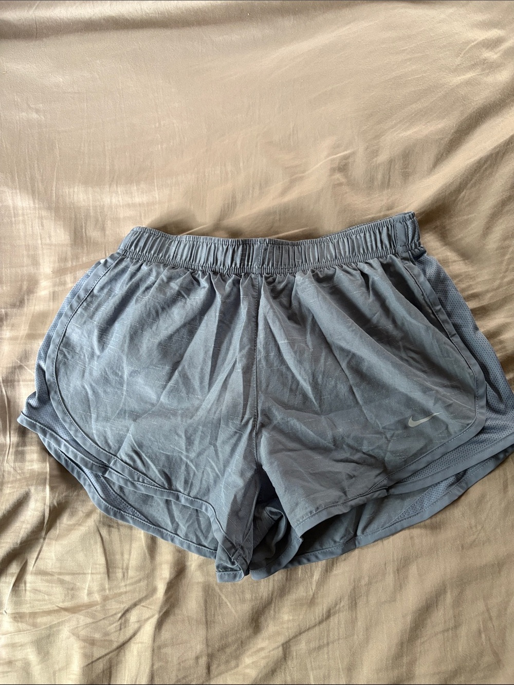 Nike Women's Blue Athletic Running Shorts with Elastic Waistband